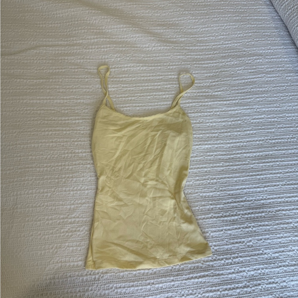 Pale Yellow Spaghetti Strap Cami